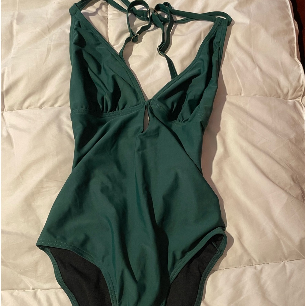 Hunter green bathing suit